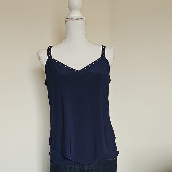 White House Black Market Tops - WHBM Navy Blue Women's Top